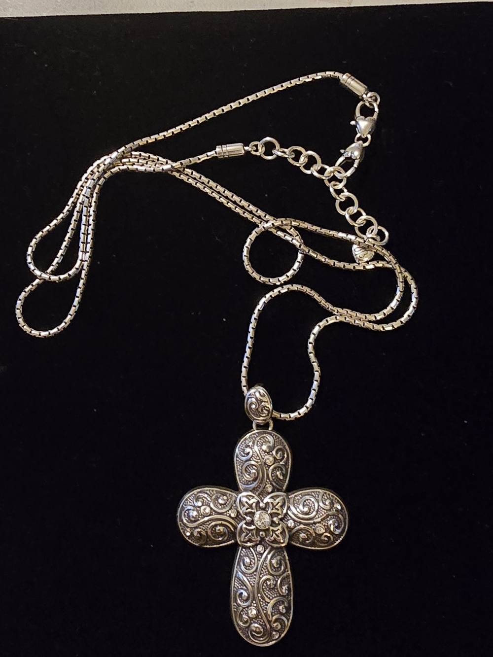Brighton Vines Cross Convertible Reversible Long Necklace